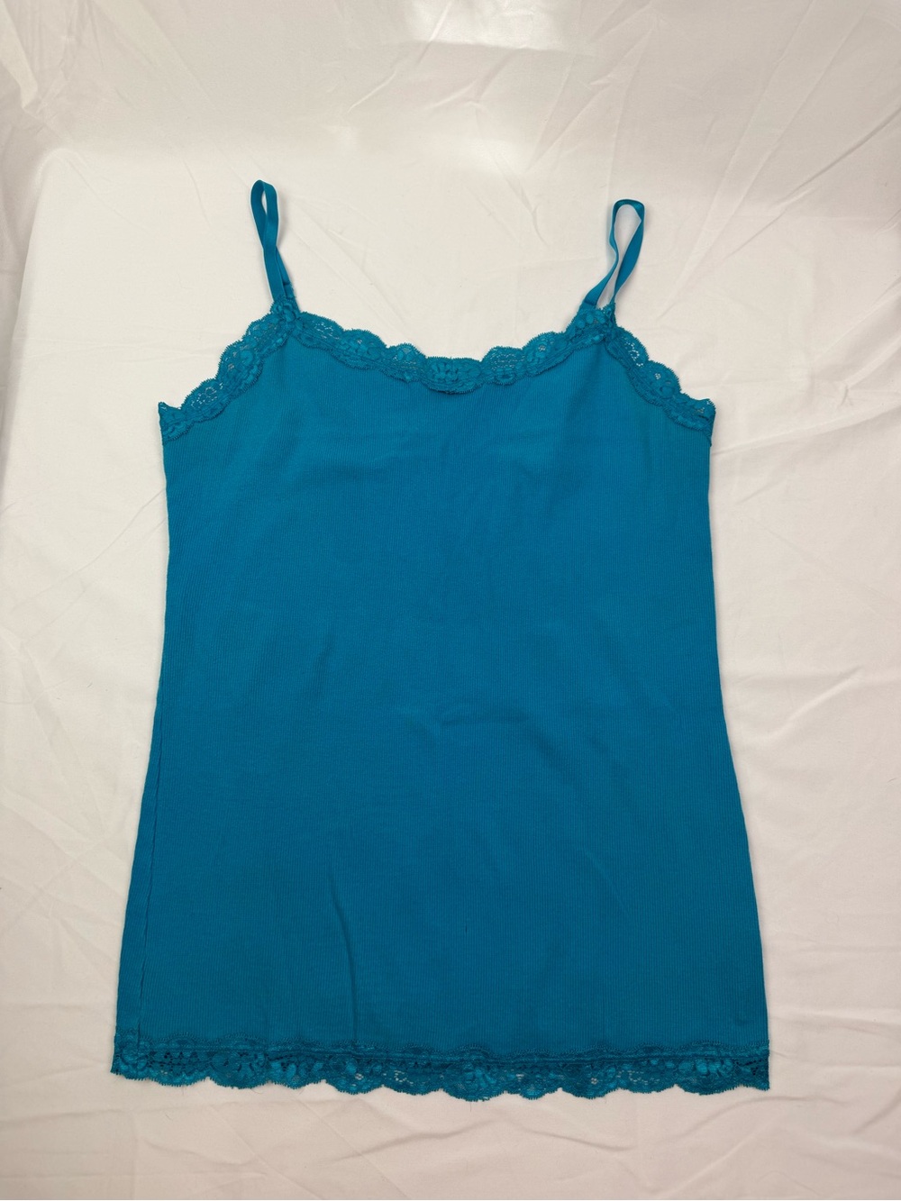 Faded Glory Teal Lace-Trim Camisole